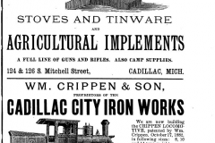Cadillac Directory Ads, 1884