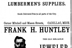 Cadillac Directory Ads, 1884