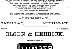 Cadillac Directory Ads, 1884