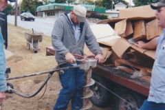 Construction Of The Fence For Maple Hill Cemetery