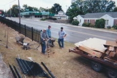 Construction Of The Fence For Maple Hill Cemetery