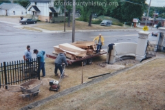 Construction Of The Fence For Maple Hill Cemetery