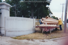 Construction Of The Fence For Maple Hill Cemetery