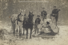 Cadillac-Lumber-Logs-On-Sled