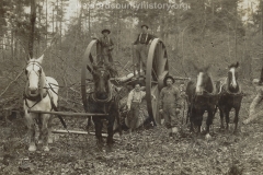 Cadillac-Lumber-Lumberjacks-With-Michigan-Wheels-And-Two-Two-Horse-Teams