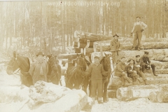 Cadillac-Lumber-Posing-On-Logs