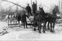 Removing Logs at A Sours Camp