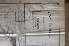 1942 - Revised Plat-Map Of The City Of Cadillac