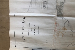 1952 - Revision Plat Map Of The City Of Cadillac