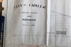 1952 - Revision Plat Map Of The City Of Cadillac