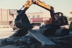 South Mitchell Street, 100 Block, West Side, Ripping Up Sidewalks.