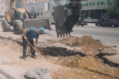 South Mitchell Street, 100 Block, West Side, Ripping Up Sidewalks.