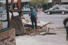 South Mitchell Street, 100 Block, West Side, Ripping Up Sidewalks.
