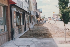 South Mitchell Street, 100 Block, West Side, Ripping Up Sidewalks.