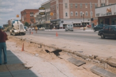 South Mitchell Street, 100 Block, West Side, Ripping Up Sidewalks.