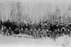 Mecosta County Lumbering Scene