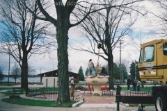 Installing The New Fountain in The City Park