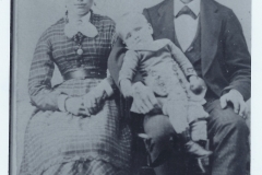 Hannah Lenora Boyce, Chauncey, and John Whitfield (baby)
