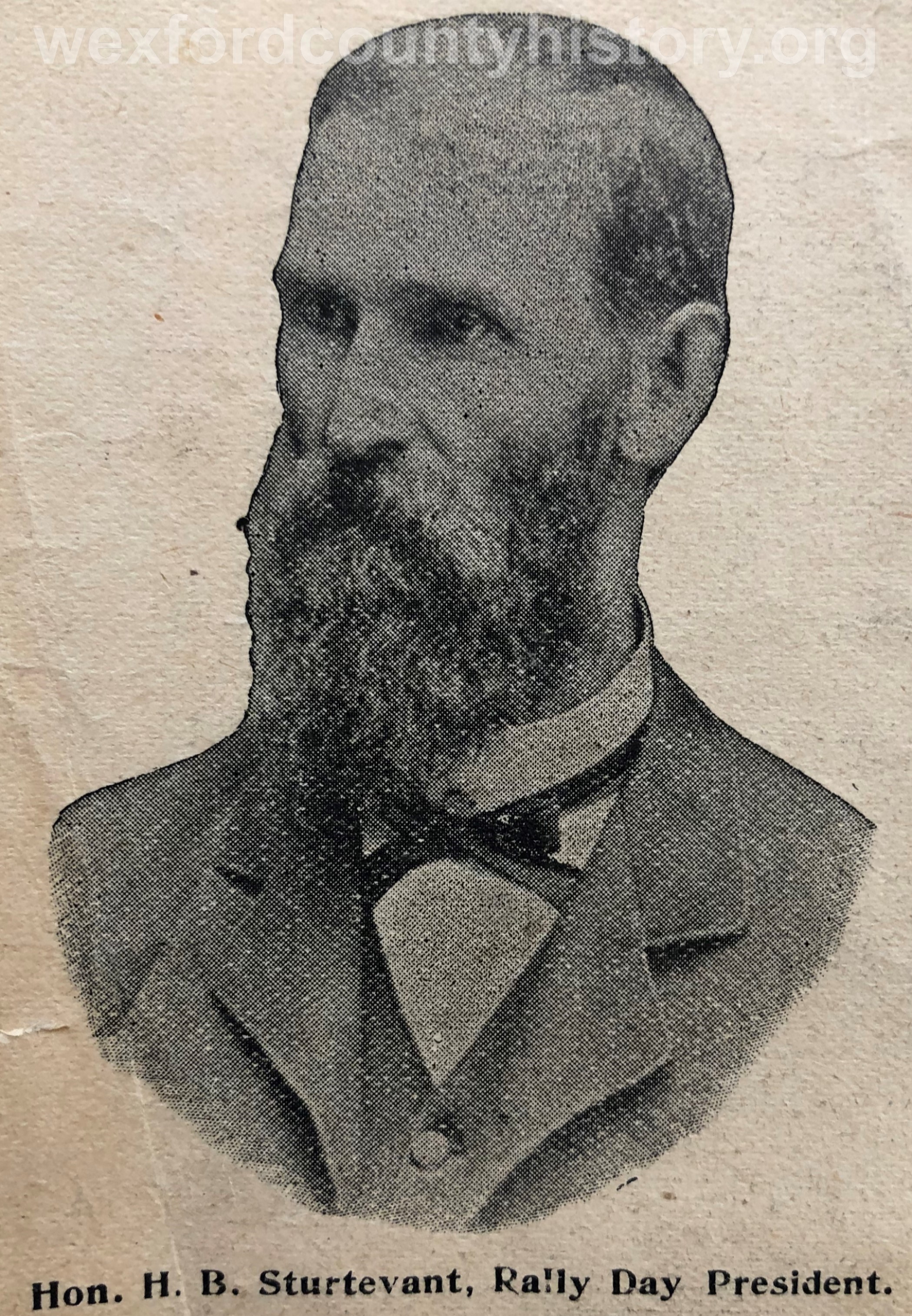 Heman Sturtevant From An 1897 Rally Day Herald Pamphlet