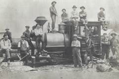 Cadillac-Railroad-Men-Posing-On-Locomotive