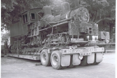 The Shay being delivered
