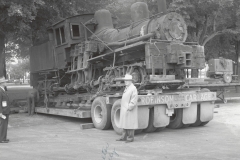 The Shay being delivered