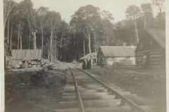 Cadillac-Lumber-Railroad-Passing-Through-Lumber-Camp