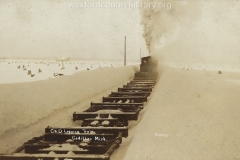 Logging Train in Winter