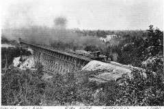 Shay on a Trestle