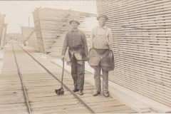 Cadillac-Lumber-Mill-Workers-On-The-Tramway-In-The-Storage-Yards