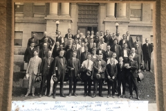World War I Soldiers On Courthouse Steps