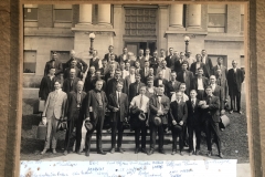 World War I Soldiers On Courthouse Steps
