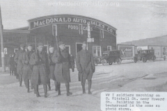 World War I Soldiers Marching