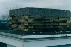 The roof prior to restoration; thanks to donations from the community.