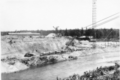 Hodenpyl Dam Construction on the Manistee River View 1