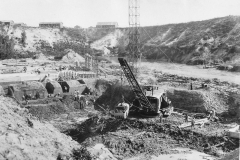 Hodenpyl Dam Construction on the Manistee River View 3