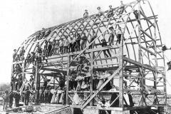 Nixon Barn Raising in Cherry Grove Township